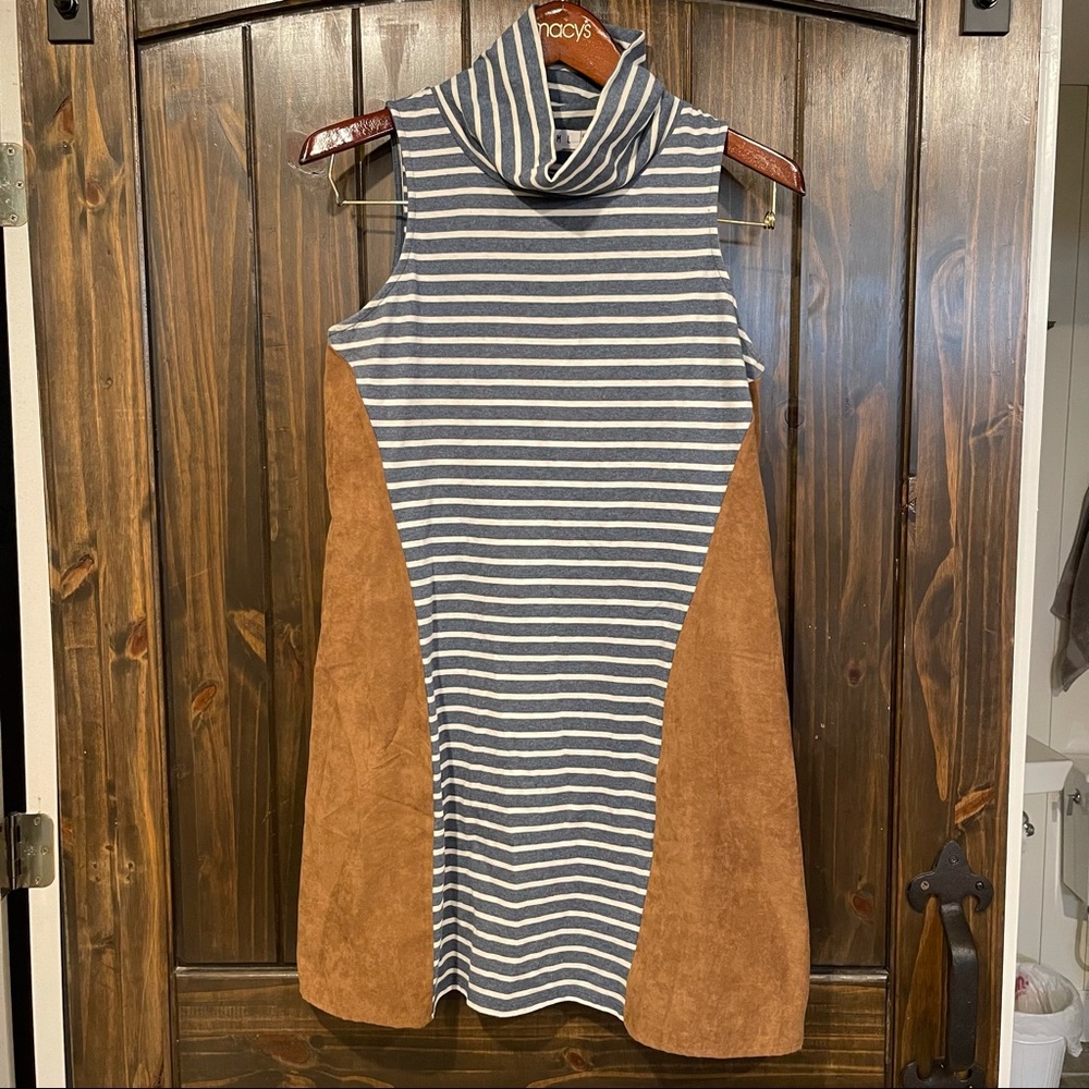 Mock Neck Mini Dress